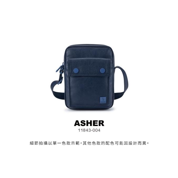 PORTER INTERNATIONAL 輕霧復古ASHER直立式斜背包 代購 深藍 灰 11843-004 福袋-細節圖7