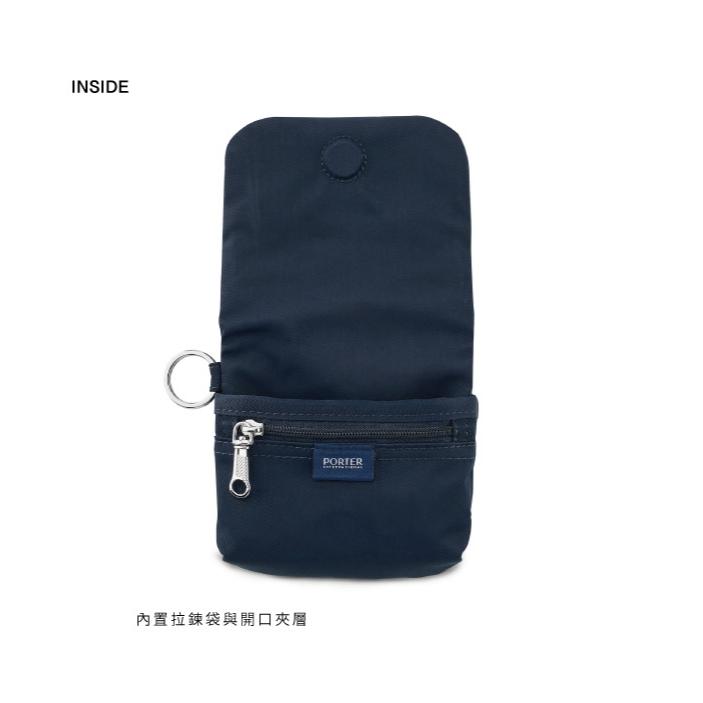 PORTER INTERNATIONAL 自由輕盈ESCAPE頸掛零錢包 11709-007 黑 藍 駝 代購 福袋-細節圖6