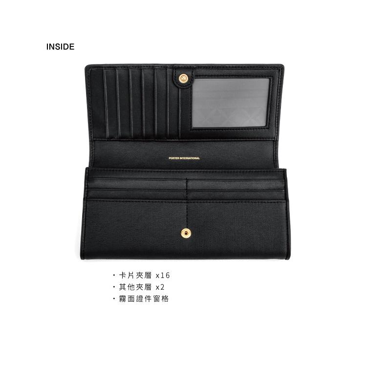 PORTER INTERNATIONAL 復古品味MORI真皮牛皮長夾皮夾 11726-023 深紅 代購 福袋-細節圖5