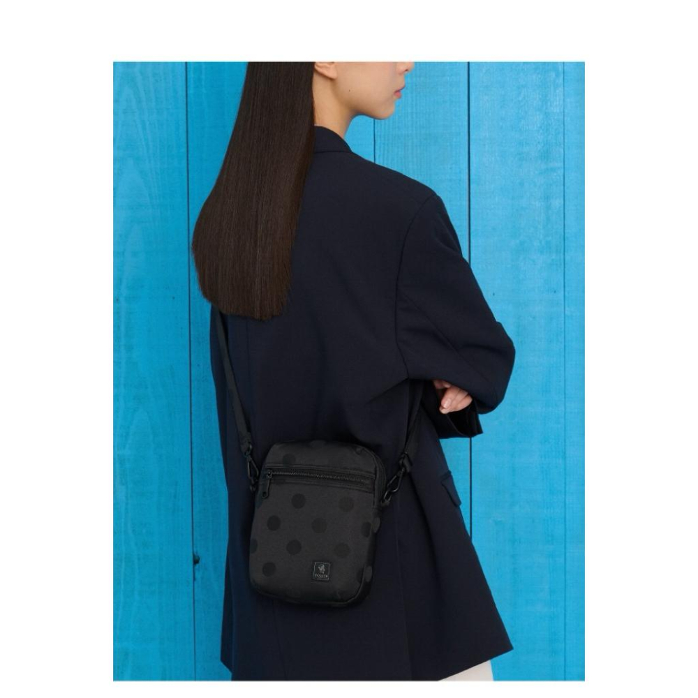 PORTER INTERNATIONAL 復古圓點SPOT斜背包 點點 黑 11861-004 代購 福袋-細節圖6
