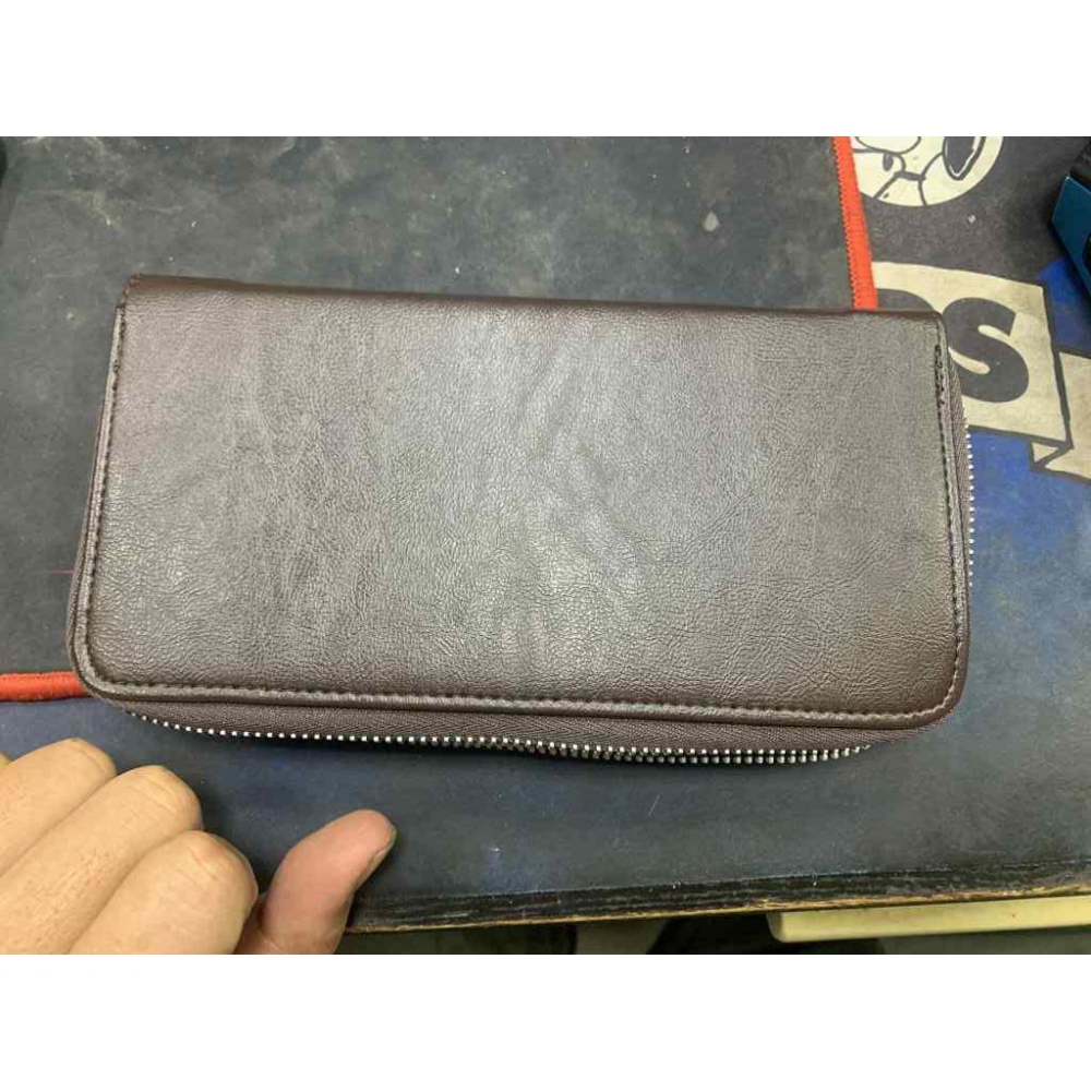 男士錢包長款手包男手拿包手機包男手抓包大容量拉鏈包皮包男 男用長夾 男生钱包 錢包男 手拿包 手機包 零錢包 PU長夾-細節圖2