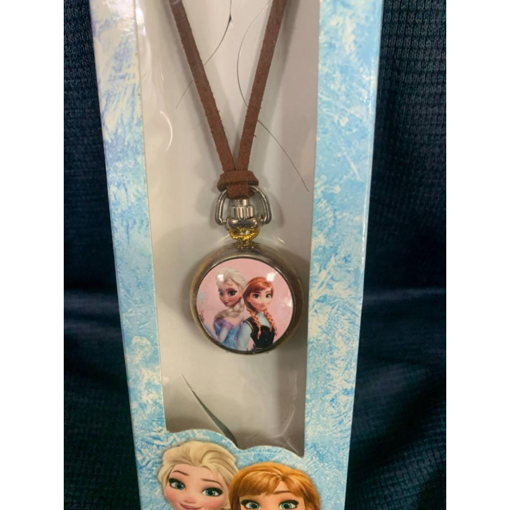 【Disney迪士尼】冰雪奇緣(艾莎與安娜) 小懷錶-細節圖2