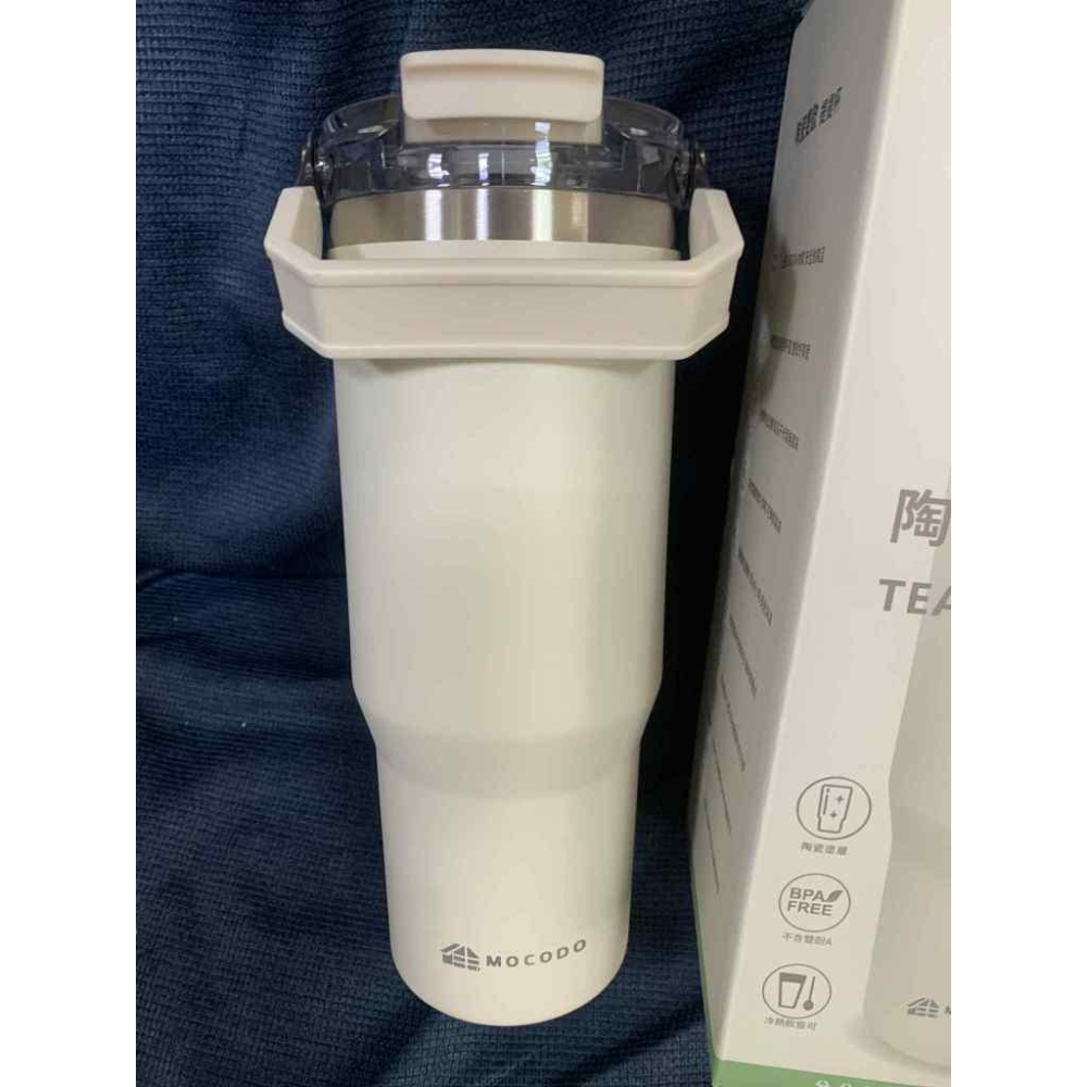 MOCODO 伴佳家 陶瓷雙飲提提杯(900ML)-細節圖2