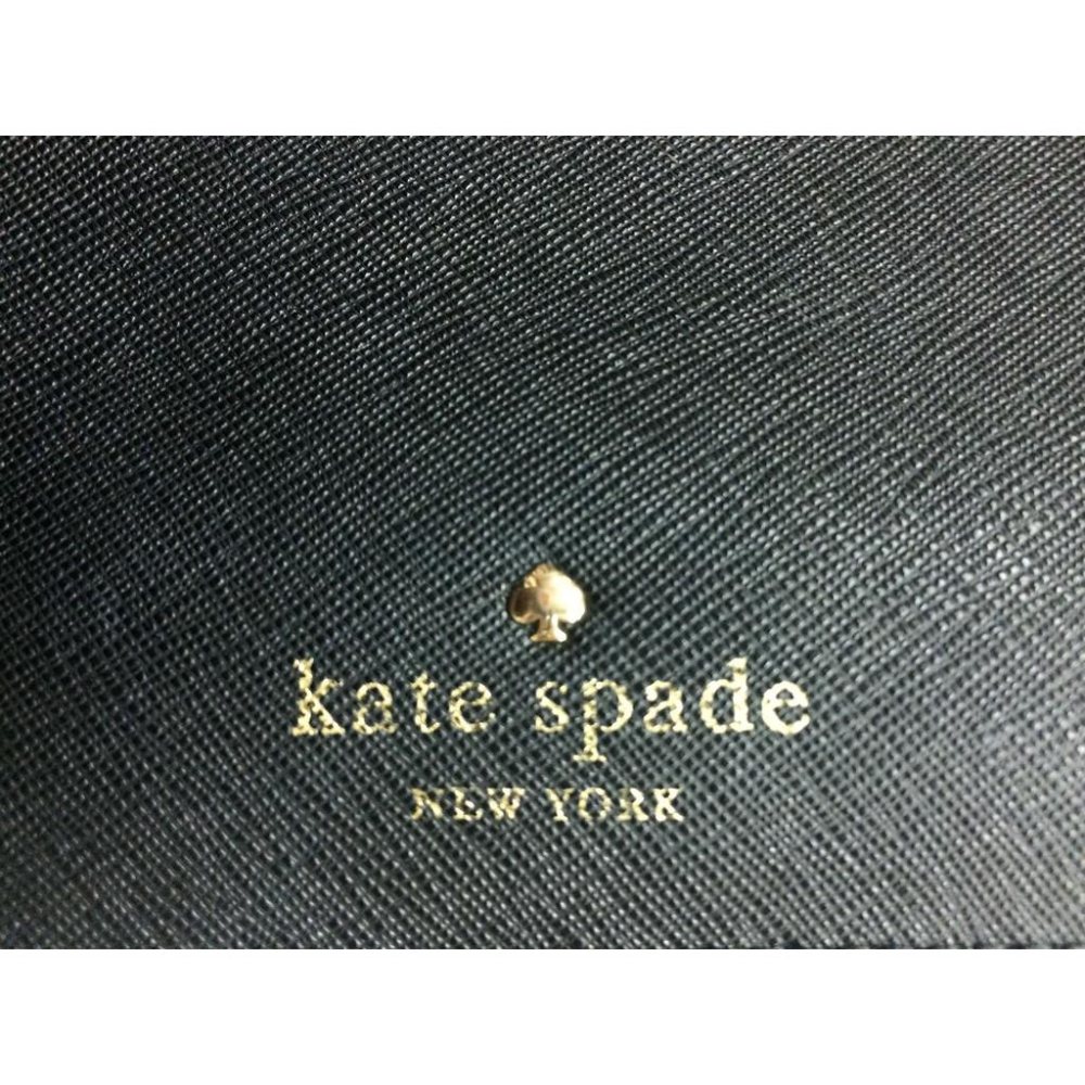 Kate Spade 雙色長夾 二手品-細節圖4