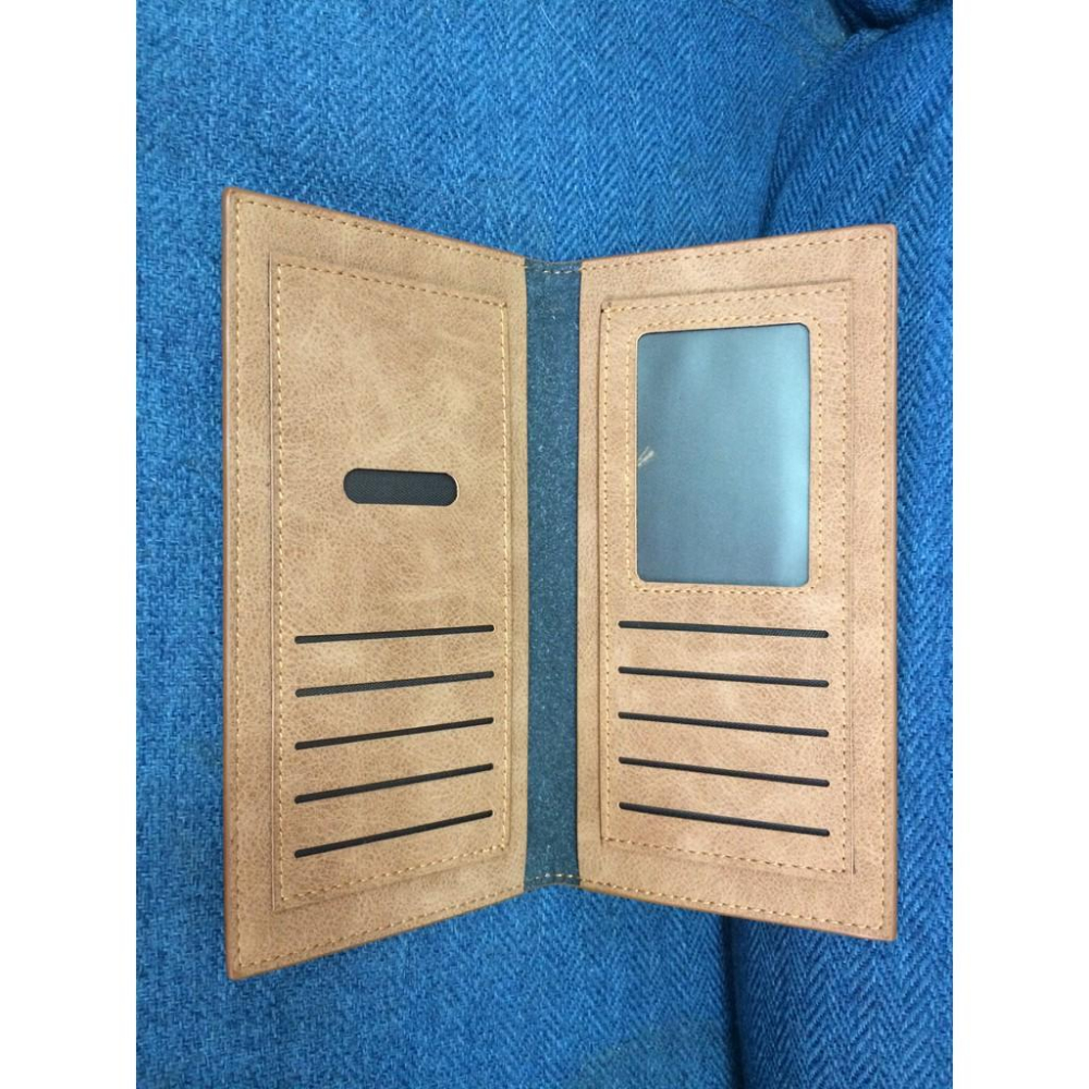 錢包男長款日韓潮人個性青年復古磨砂軟皮票夾超薄學生皮夾-細節圖2