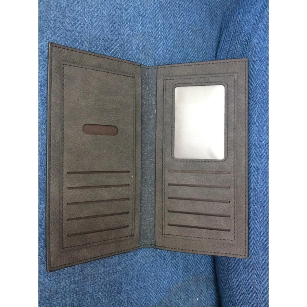 錢包男長款日韓潮人個性青年復古磨砂軟皮票夾超薄學生皮夾-細節圖4