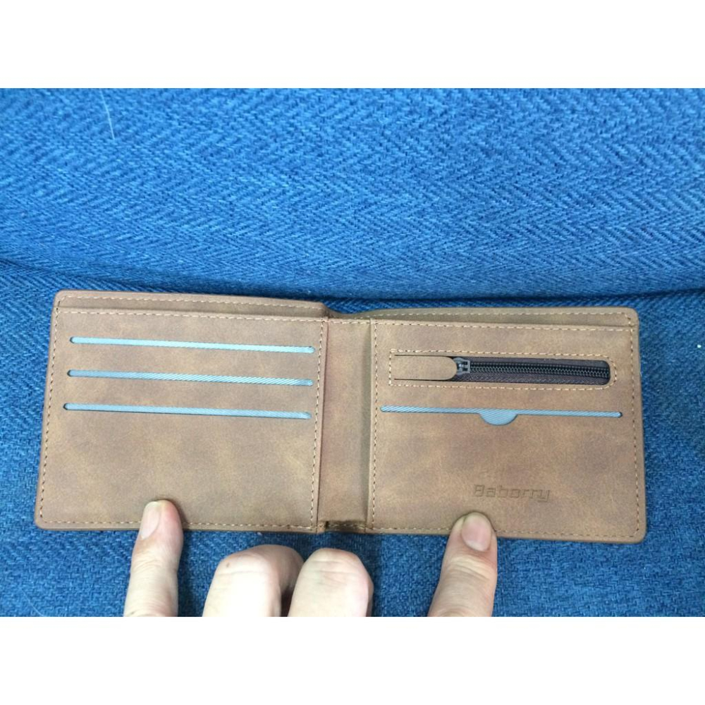 錢包男長款日韓潮人個性青年復古磨砂軟皮票夾超薄學生短夾皮夾-細節圖2