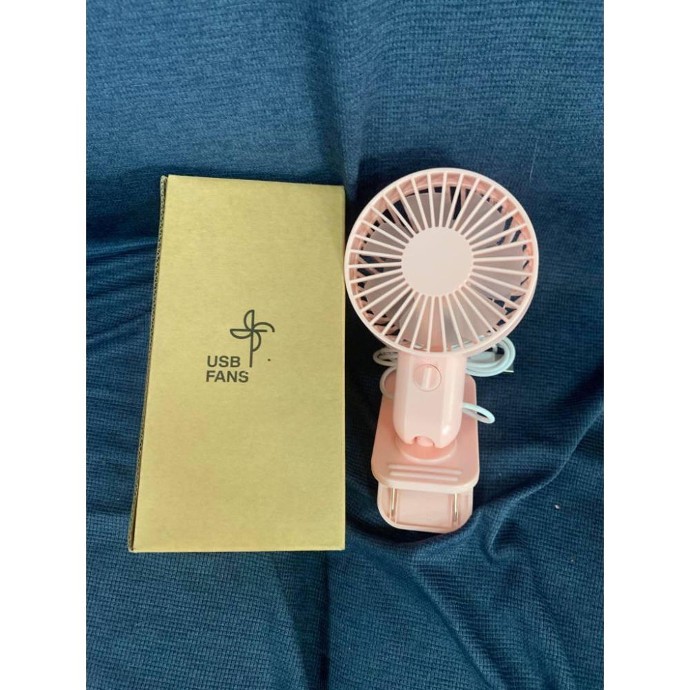 【夾子雙葉風扇】USB夾式雙葉迷你電風扇 usb供電 無電池 夾子風扇-細節圖2