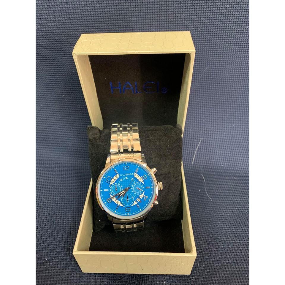 卡迪時CUENA 6806男錶多功能六針三眼實心鋼帶手錶防水手錶真三眼手錶-細節圖3