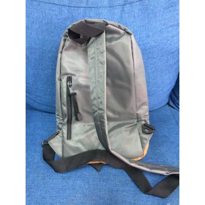 單肩包h.ear潮色尼龍單車袋肩帶拉鍊雙開斜肩包-細節圖2