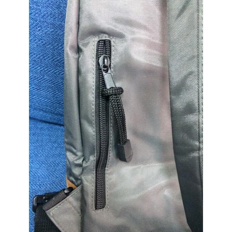 單肩包h.ear潮色尼龍單車袋肩帶拉鍊雙開斜肩包-細節圖3