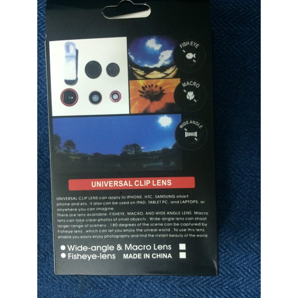 魚眼/廣角/微距 三合一通用型夾式鏡頭-銀色-細節圖2