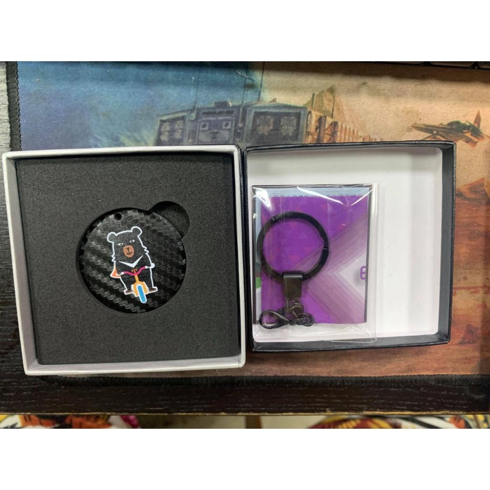 2021自行車旅遊年交通部觀光局台灣觀光代言人喔熊 特製限量版喔熊組長卡夢造型鑰匙圈悠遊卡 特製卡 絕版 限定品-細節圖3