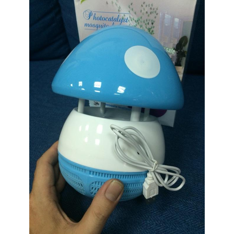新款光觸媒蘑菇捕蚊器USB靜音吸入式LED燈-細節圖2