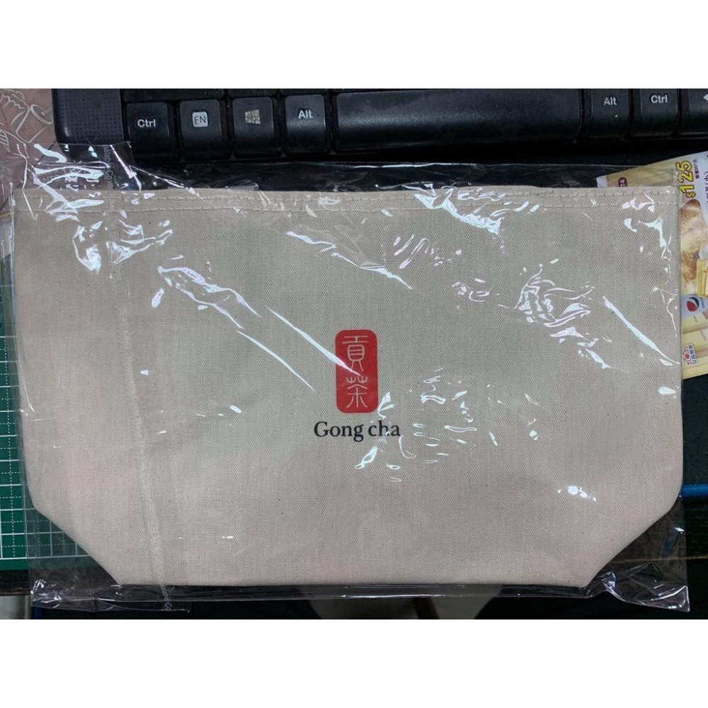 貢茶-限量造型珍珠奶茶鑰匙圈紀念品+貢茶聯名款環保小提袋-細節圖3