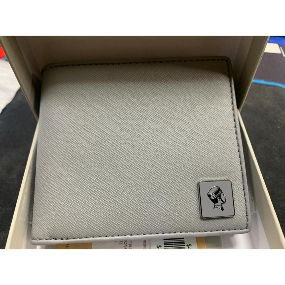 PORTER INTERNATIONAL法式精緻 BEND系列 真皮雙折短夾 (灰色)-細節圖3