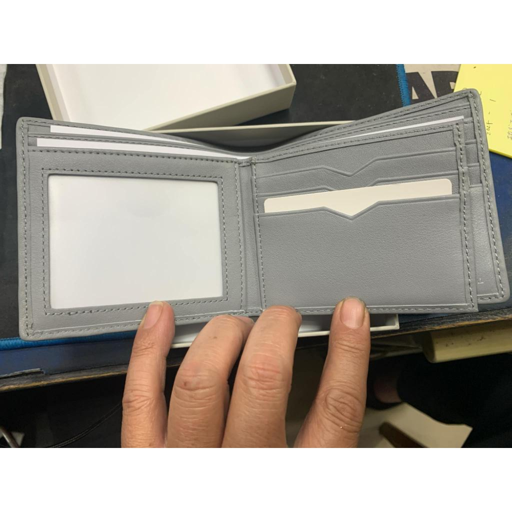 PORTER INTERNATIONAL法式精緻 BEND系列 真皮雙折短夾 (灰色)-細節圖5