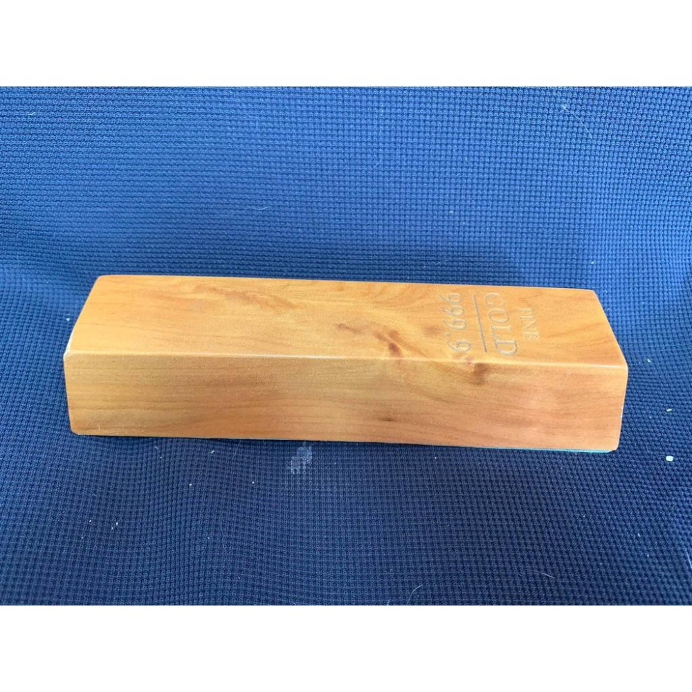 索羅門檜木金條 超閃花 金條 磚塊 黃金磚 招財 藝品 辦公室 風水 送禮 貴氣 所羅門-細節圖3