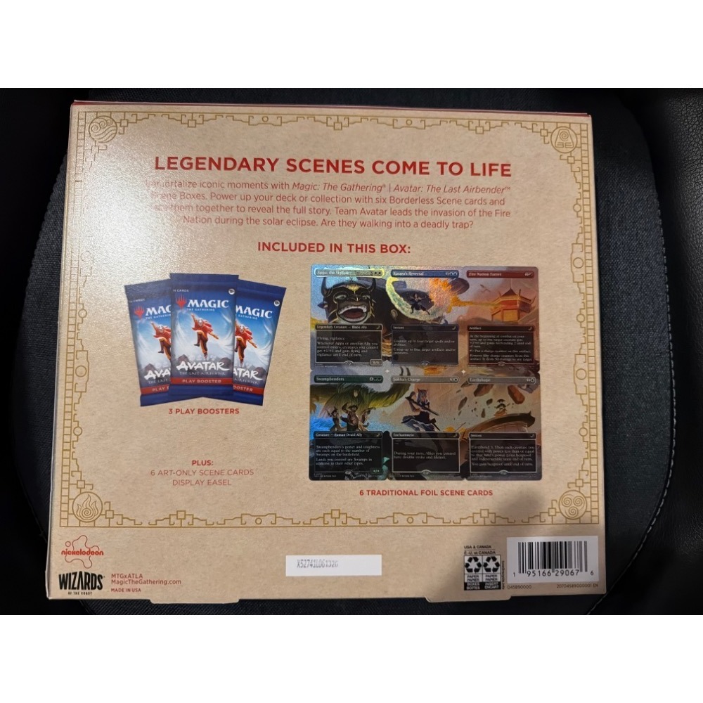 阿勝拍賣 魔法風雲會 MTG Avatar 降世神通 最後的氣宗 場景盒 Scene Box  英語版-細節圖2