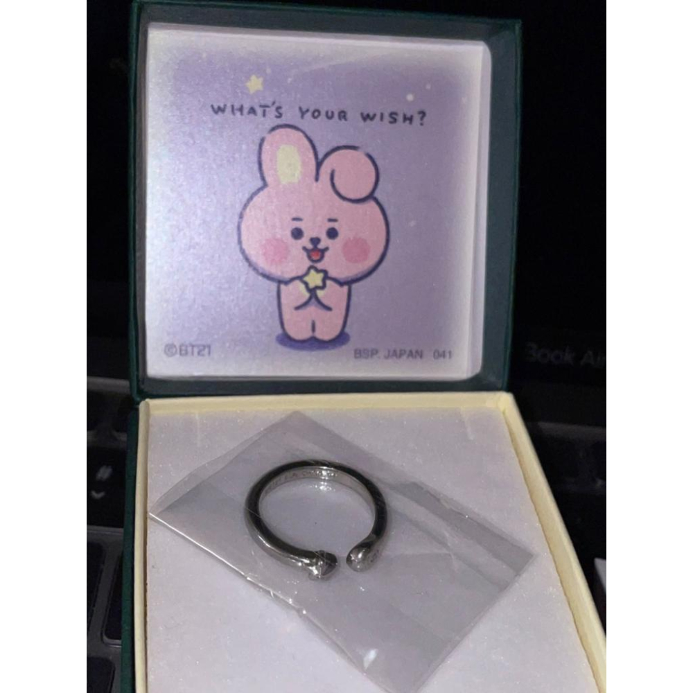 【BT21】 WHAT’S YOUR WISH 銀戒指 U賞 Cooky 二手 戒指 一番賞-細節圖2