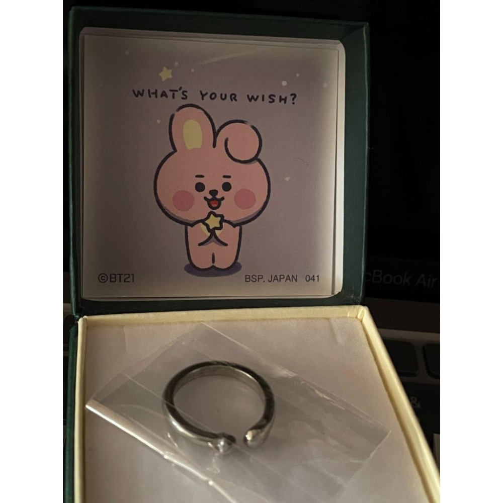 【BT21】 WHAT’S YOUR WISH 銀戒指 U賞 Cooky 二手 戒指 一番賞-細節圖3