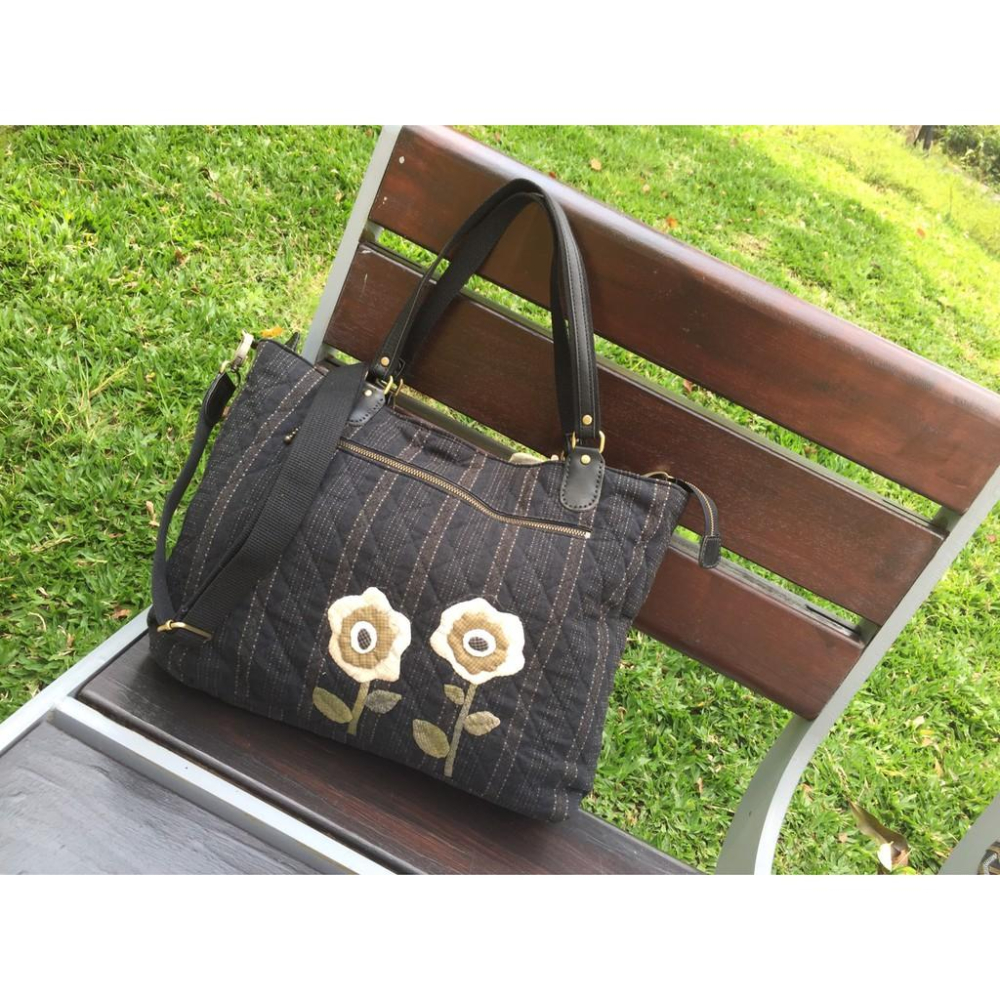 🎁手工拼布包 肩背/手提 兩用包👜迷蹤花境💐🚶‍♀💐-細節圖2