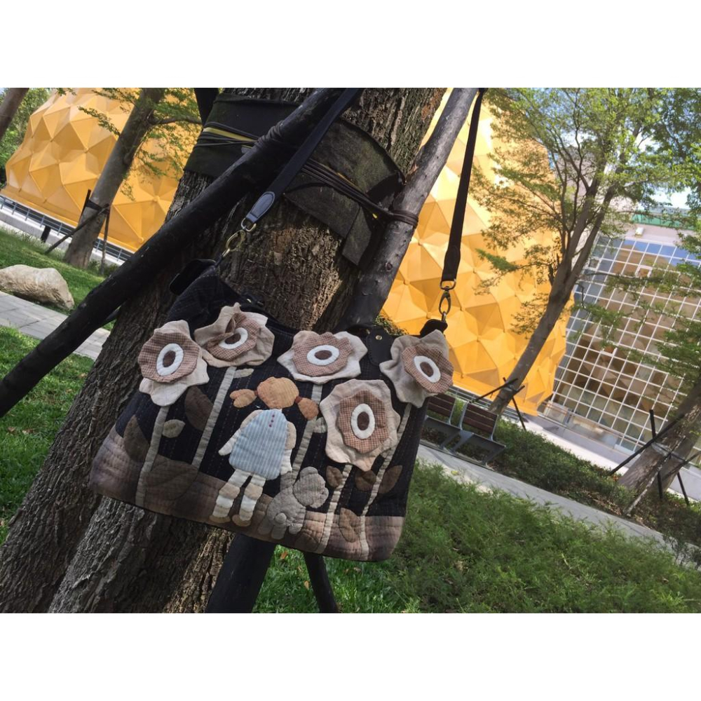 🎁手工拼布包 肩背/手提 兩用包👜迷蹤花境💐🚶‍♀💐-細節圖6
