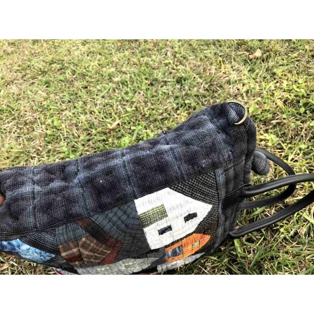 🎁手工拼布上班購物包 手提包👜-細節圖5