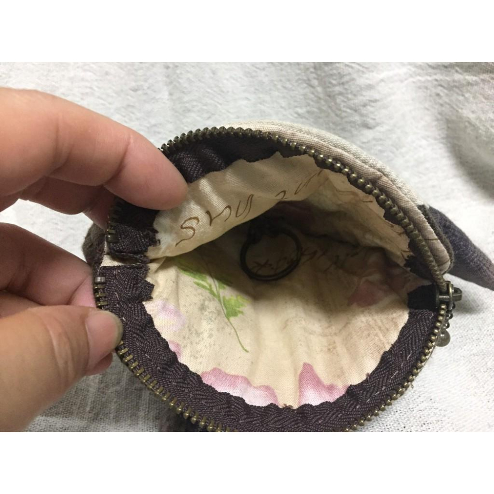🎁手工拼布包 零錢包 小包👛圓滾貓頭鷹-細節圖4