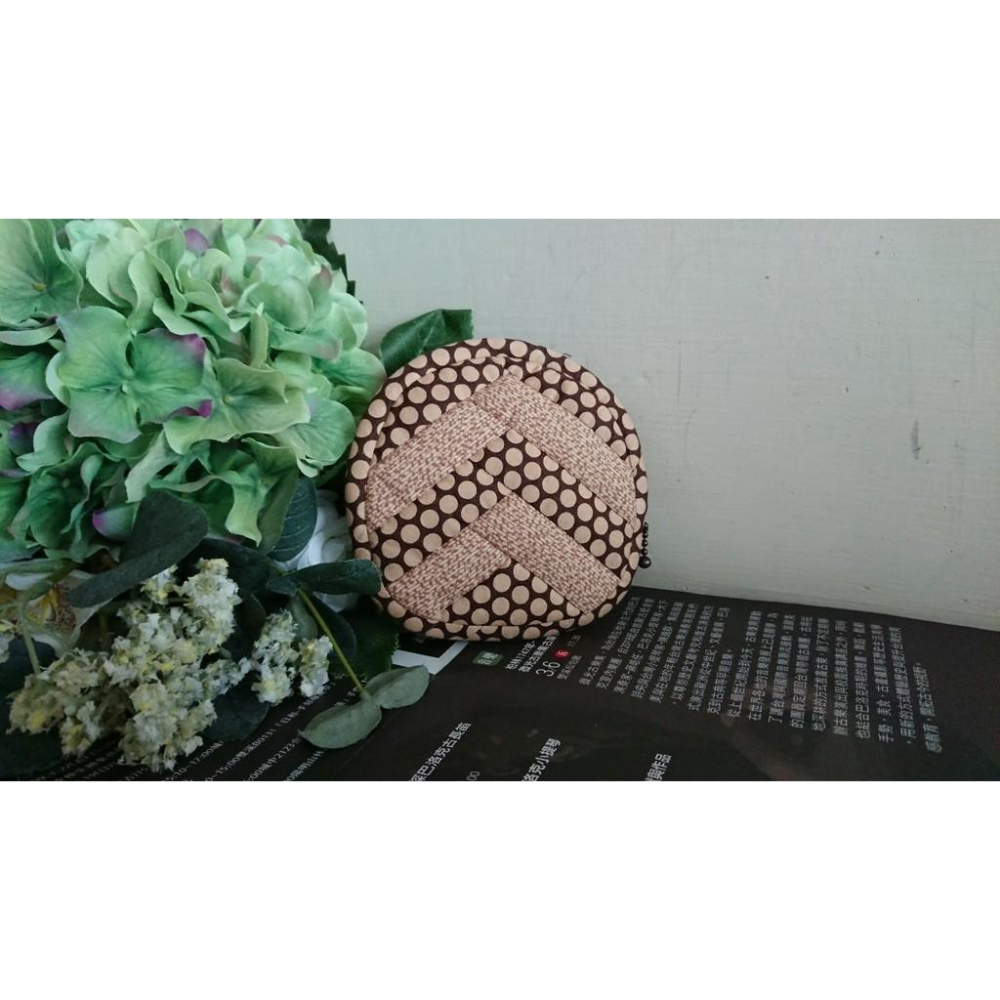 🎁手工拼布包 零錢包👛幾何貓貓🐱-細節圖2