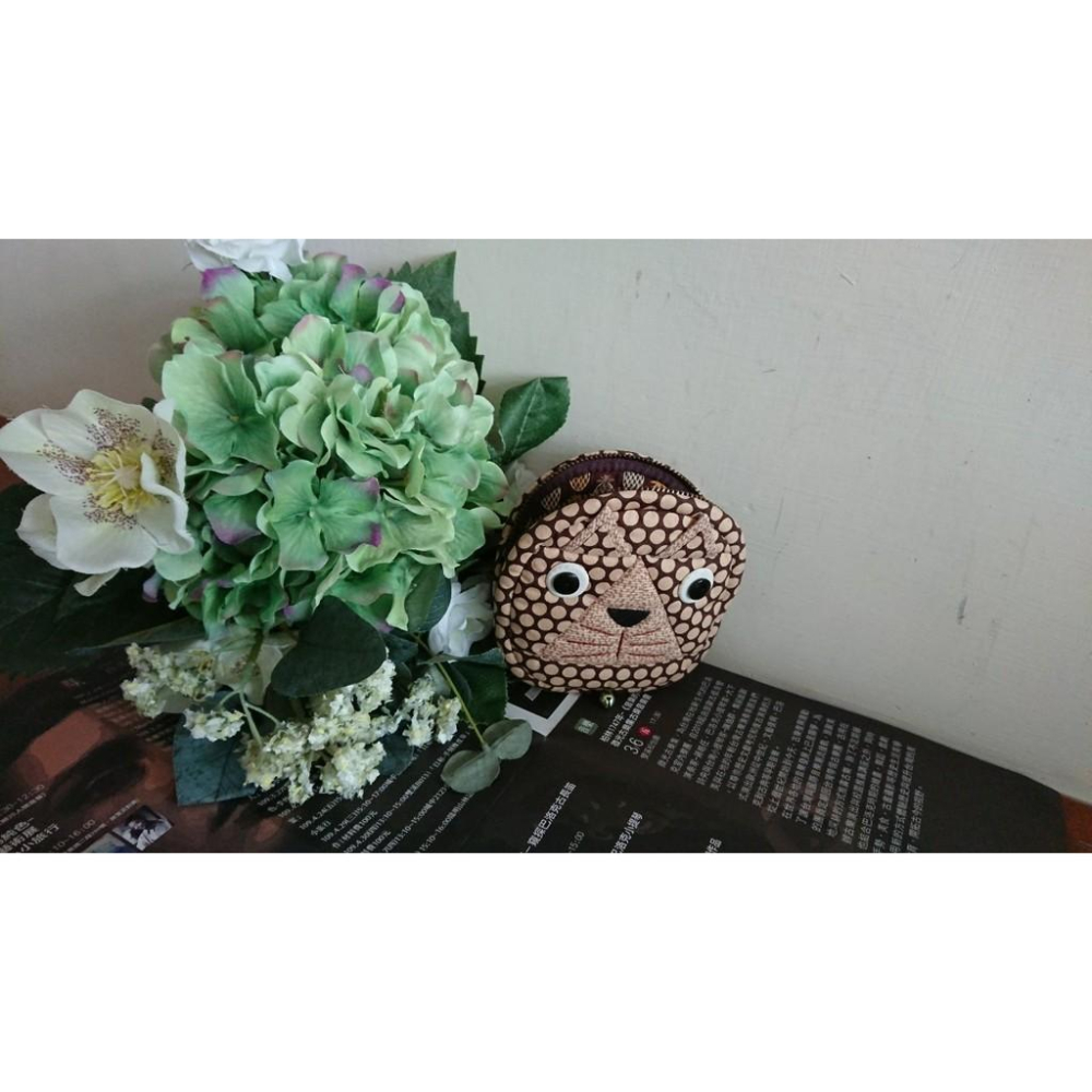 🎁手工拼布包 零錢包👛幾何貓貓🐱-細節圖4