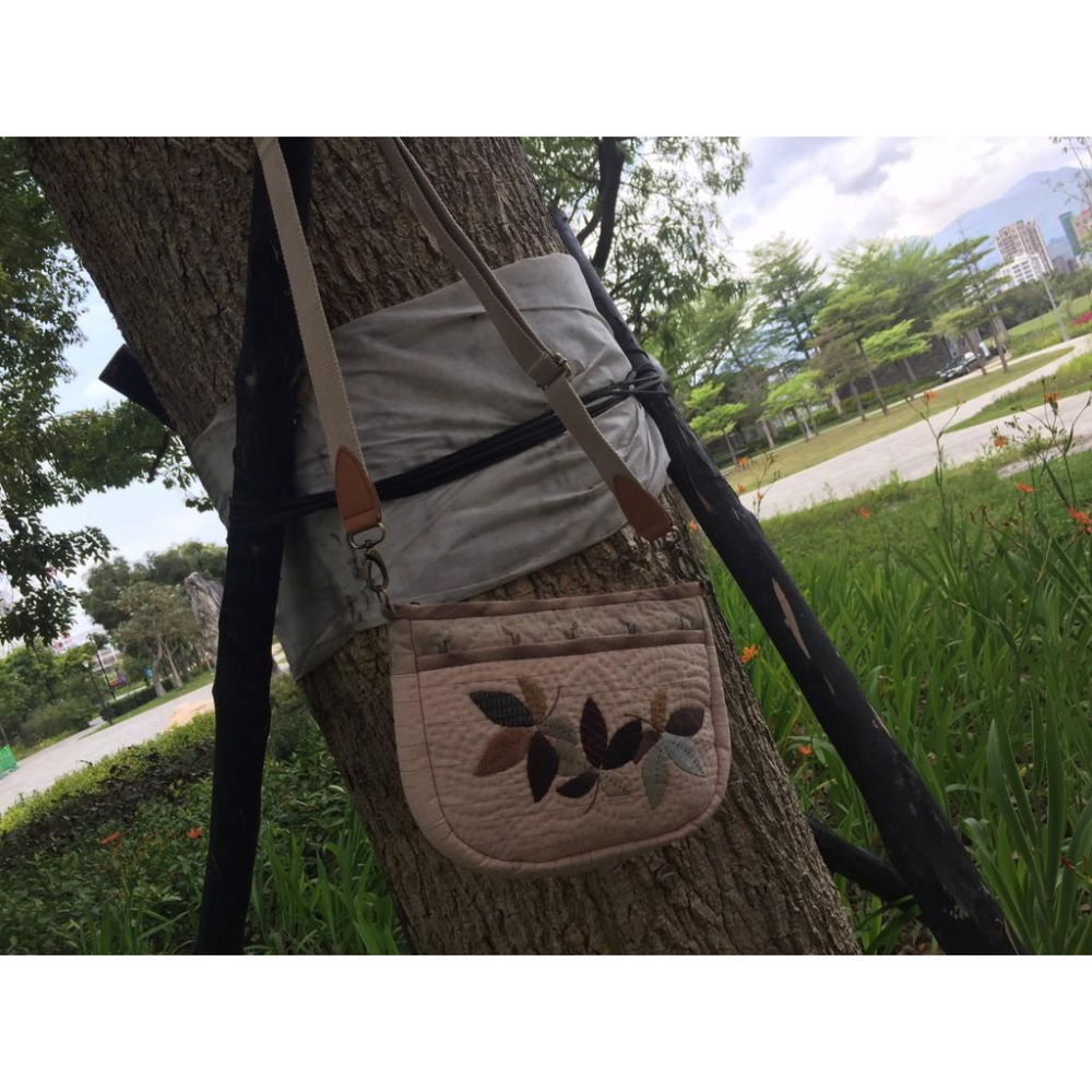 🎁手工拼布包 斜背包👜五葉夢迴🍂-細節圖7