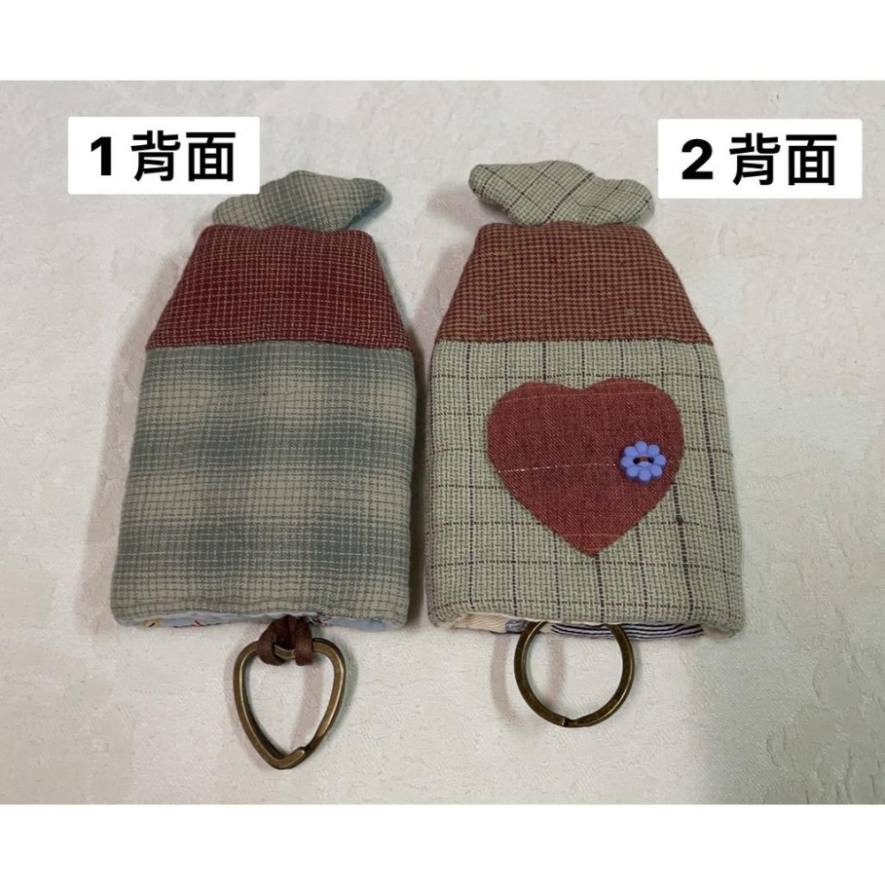 【🎁成品】手工拼布 拼布包 鑰匙包👛 小房子 鑰匙放在房子裡🏠-細節圖2