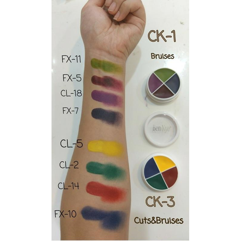 特效四色組合油彩Ben Nye美國原裝F/X Color Wheels-三莉特效化妝 組合油彩 老妝 傷口 小丑 吸血鬼-細節圖2