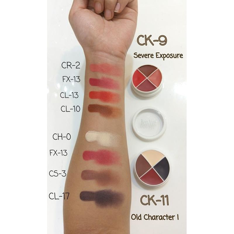 特效四色組合油彩Ben Nye美國原裝F/X Color Wheels-三莉特效化妝 組合油彩 老妝 傷口 小丑 吸血鬼-細節圖4