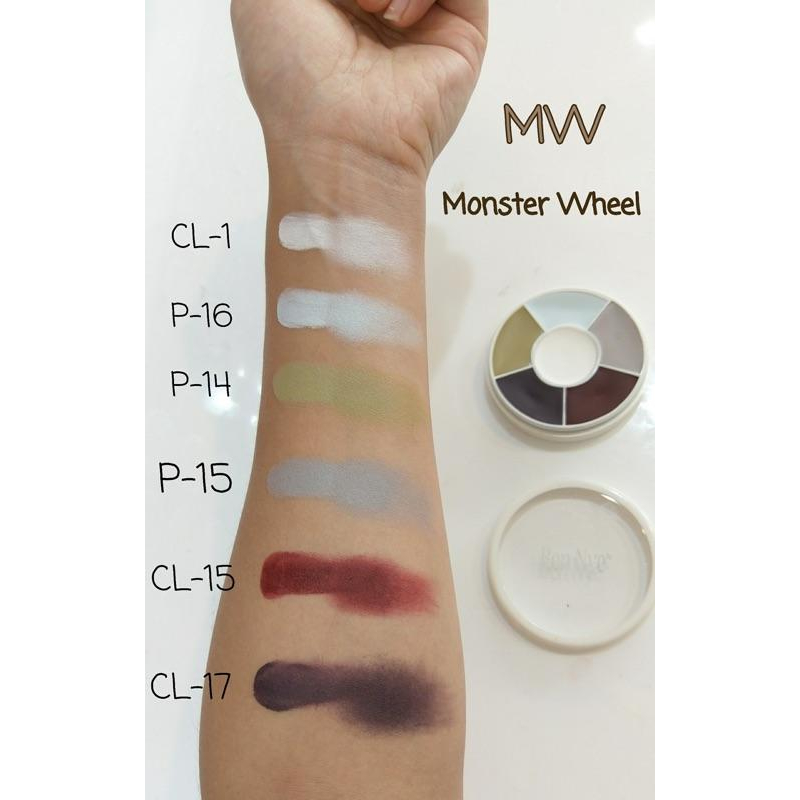 特效系列大顆六色油彩-Ben Nye美國原裝-三莉特效化妝 組合油彩 傷口油彩 小丑油彩 活屍油彩 彩虹油彩 老妝油彩-細節圖5