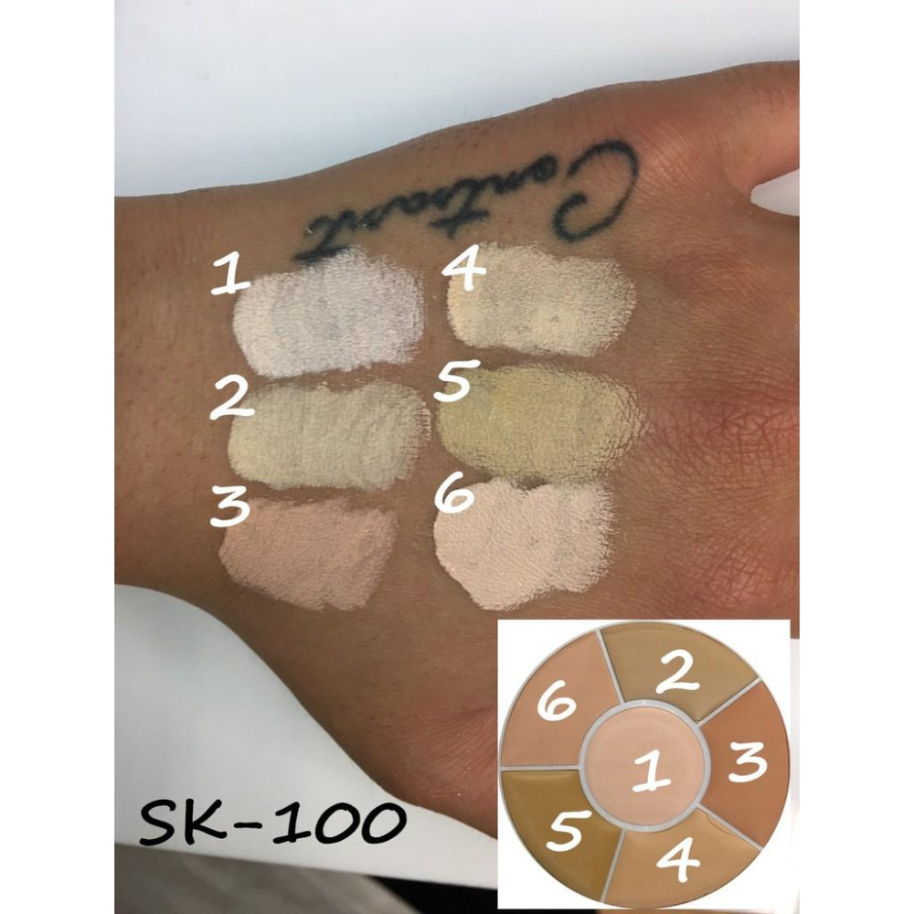 六色遮瑕膏 校色膏 Concealers & Adjusters美國原裝BenNye-三莉特效化妝 遮瑕盤 校正膚色-細節圖2