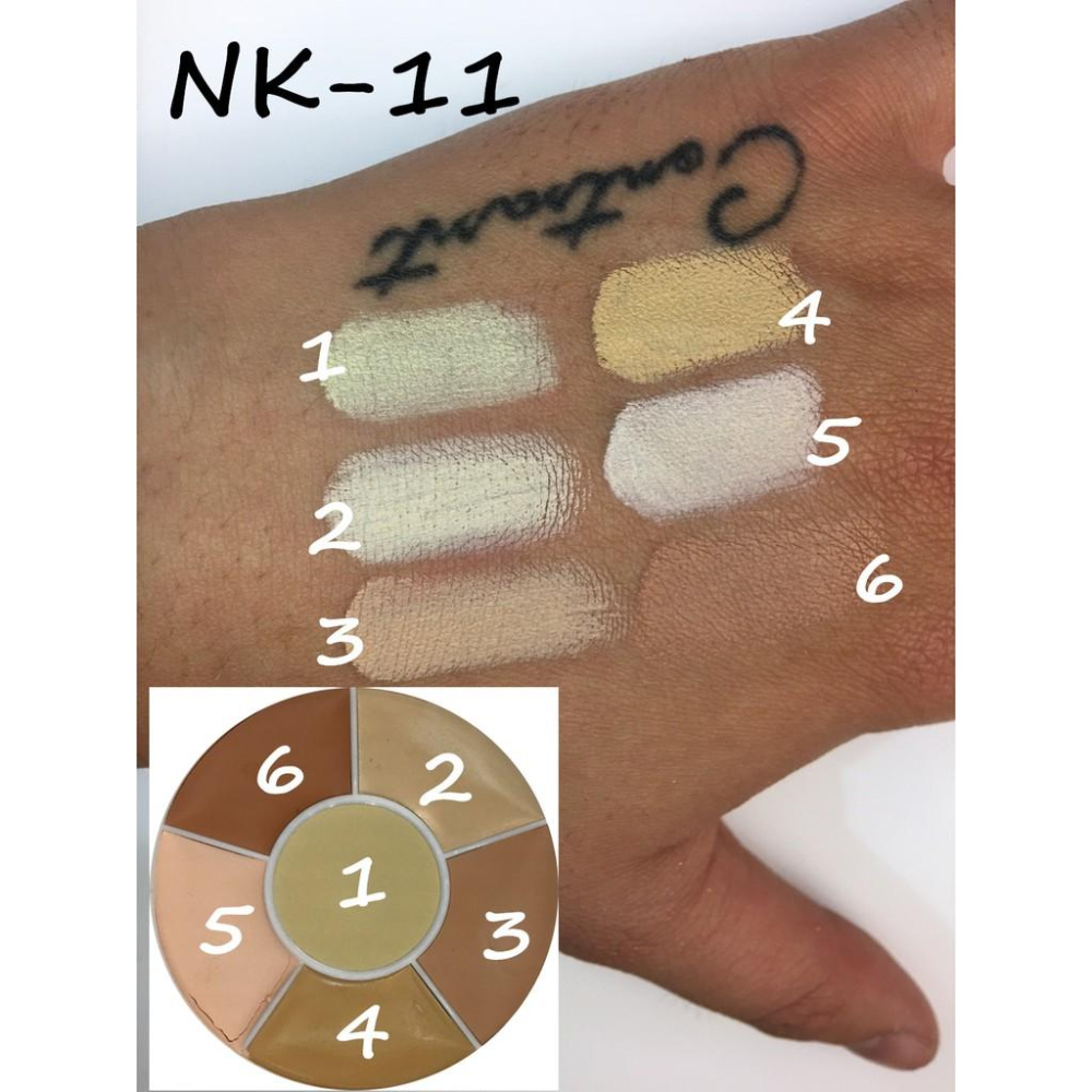 六色遮瑕膏 校色膏 Concealers & Adjusters美國原裝BenNye-三莉特效化妝 遮瑕盤 校正膚色-細節圖6