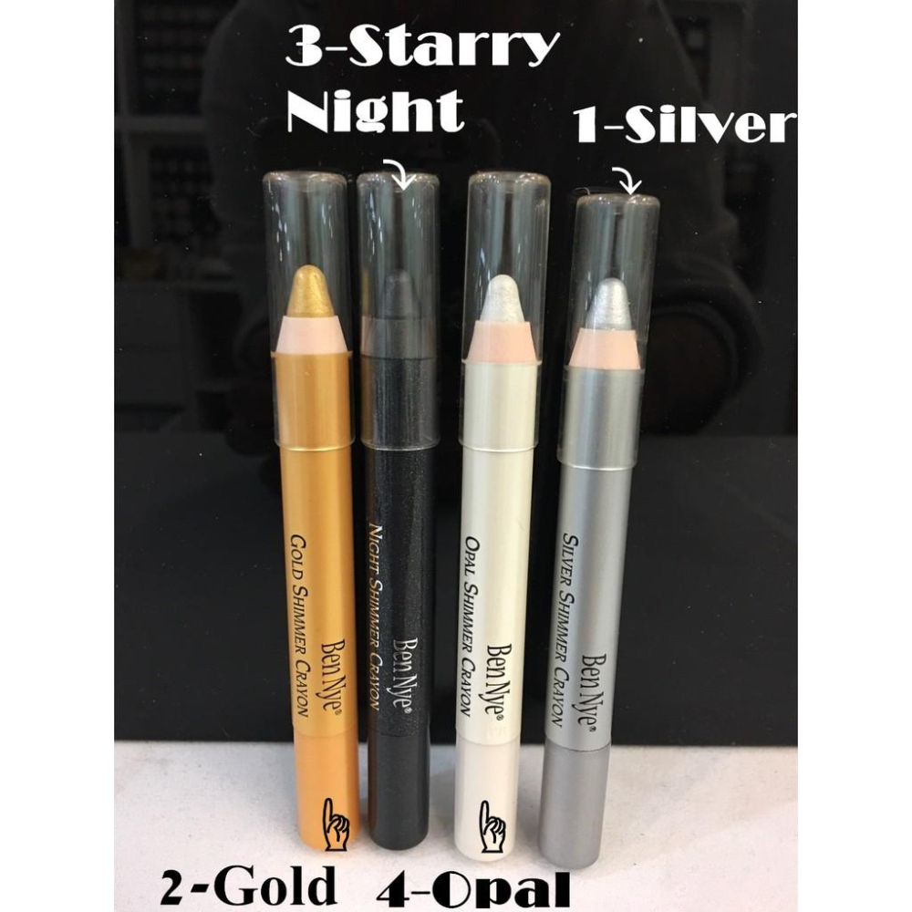 金屬閃亮筆Shimmer Crayon 美國原裝Ben Nye 銀色筆 金色筆 珠光彩繪筆 金屬彩繪 珠光眼影筆 金屬筆-細節圖3