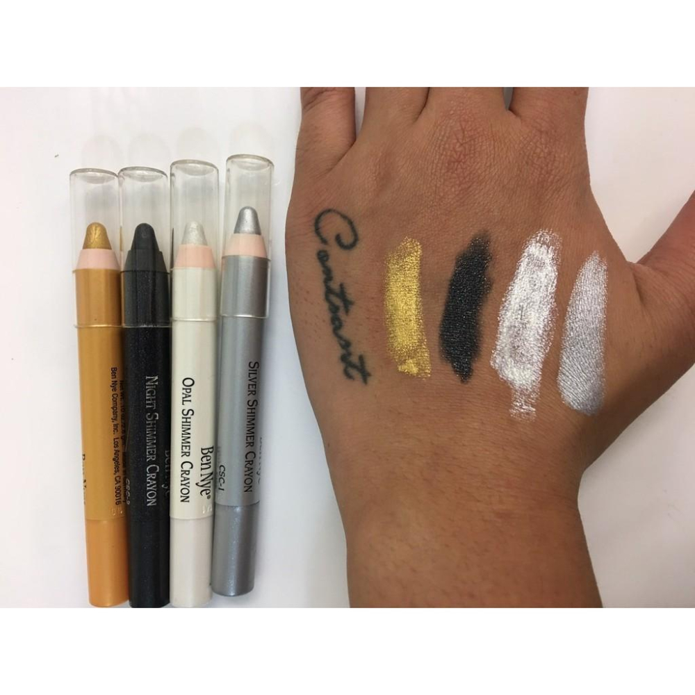 金屬閃亮筆Shimmer Crayon 美國原裝Ben Nye 銀色筆 金色筆 珠光彩繪筆 金屬彩繪 珠光眼影筆 金屬筆-細節圖4