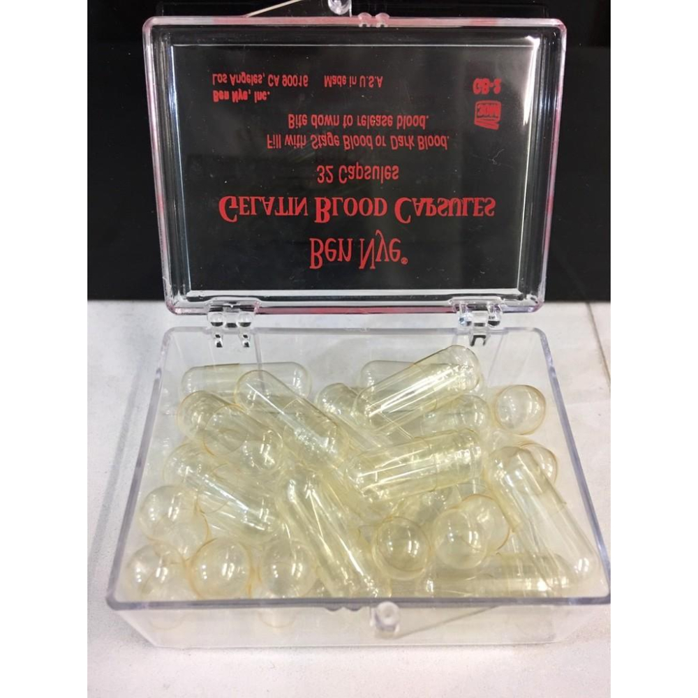 血漿+空膠囊 Ben Nye美國原裝 裝血空膠囊 不溶化膠囊 不溶口水膠囊 不融化膠囊 Blood Capsules三莉-細節圖4