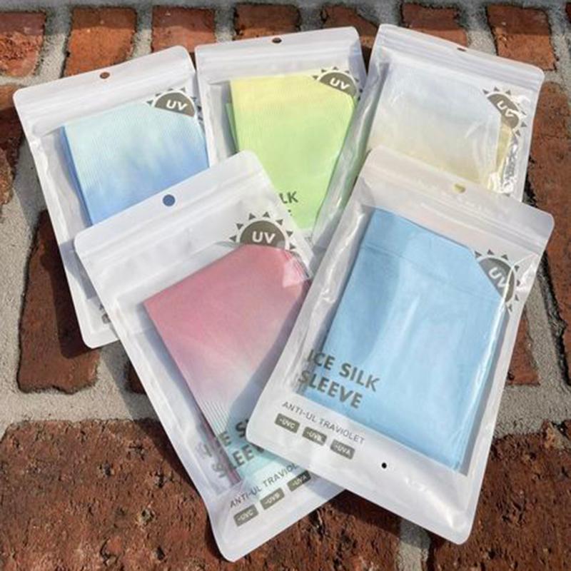 冰絲防曬袖套現貨 【Seek喜客】 漸層ins風 男女通用 騎車 開車 旅行 運動 防紫外線 輕薄透氣彈性大 防曬袖套-細節圖3