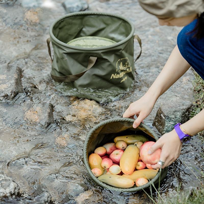 摺疊圓形儲水桶現貨【Seek喜客】 野餐 露營 旅行 戶外活動 快速便攜 多功能摺疊儲水桶 可折疊水盆 蓄水桶 釣魚包-細節圖4