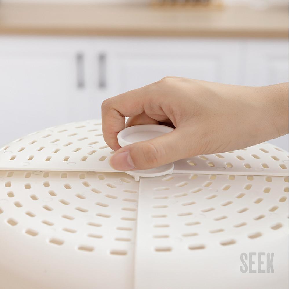 摺疊菜罩現貨【Seek喜客】可摺疊菜罩 折疊食物罩 摺疊桌上食物罩 露營野餐摺疊菜罩 食物罩 菜罩 野餐菜罩 家用菜罩-細節圖8