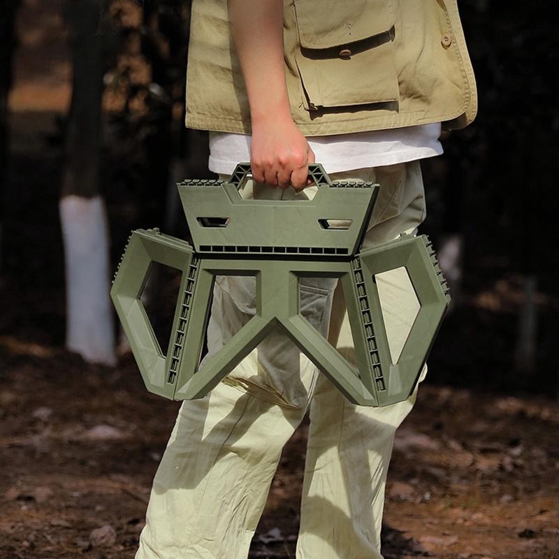 摺疊凳現貨【Seek喜客】野餐 露營 戶外活動 快速便攜 摺疊凳 小矮凳 兒童凳 釣魚凳 輕量手提 一步收納 不佔空間-細節圖5