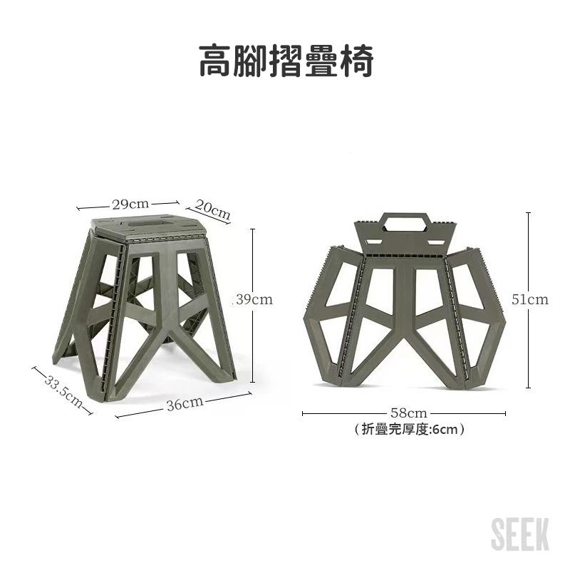 摺疊凳現貨【Seek喜客】野餐 露營 戶外活動 快速便攜 摺疊凳 小矮凳 兒童凳 釣魚凳 輕量手提 一步收納 不佔空間-細節圖8