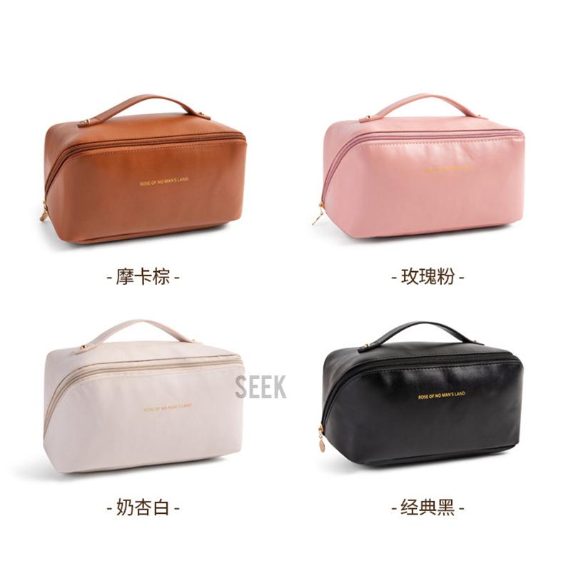 超大容量化妝包現貨 【Seek喜客】 旅行洗漱包 枕頭化妝收納包 旅行用枕頭包 大容量高級質感 方便取輕鬆裝 旅行包-細節圖3