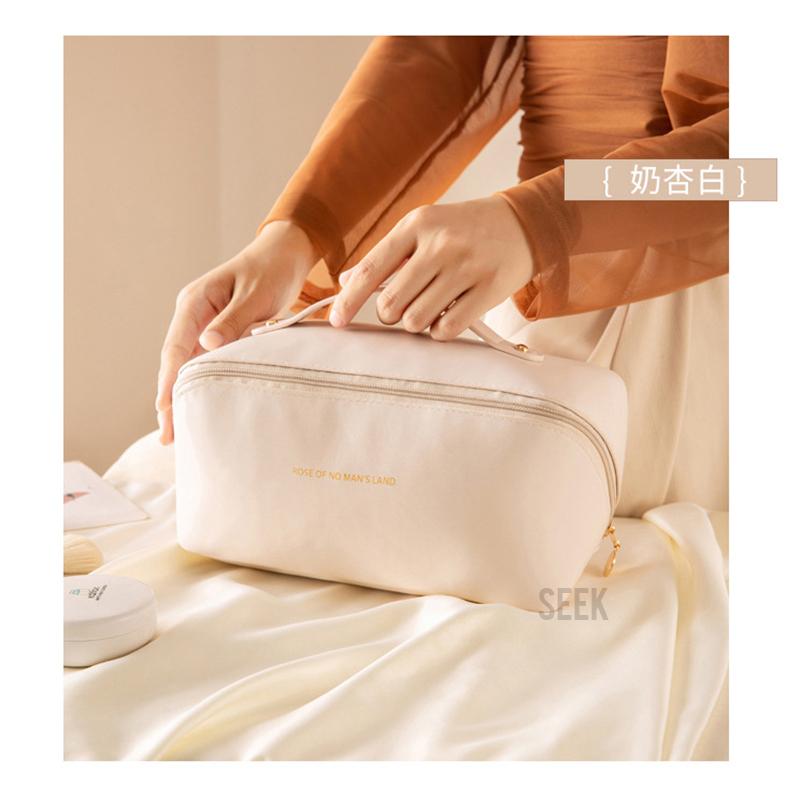 超大容量化妝包現貨 【Seek喜客】 旅行洗漱包 枕頭化妝收納包 旅行用枕頭包 大容量高級質感 方便取輕鬆裝 旅行包-細節圖8