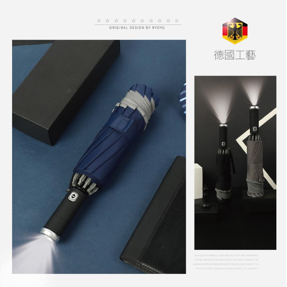 十骨反向傘現貨 【Seek喜客】 獨家科技LED燈 反向雨傘 自動傘 折疊傘 全自動雨傘 自動折疊傘 反向折疊傘-細節圖8