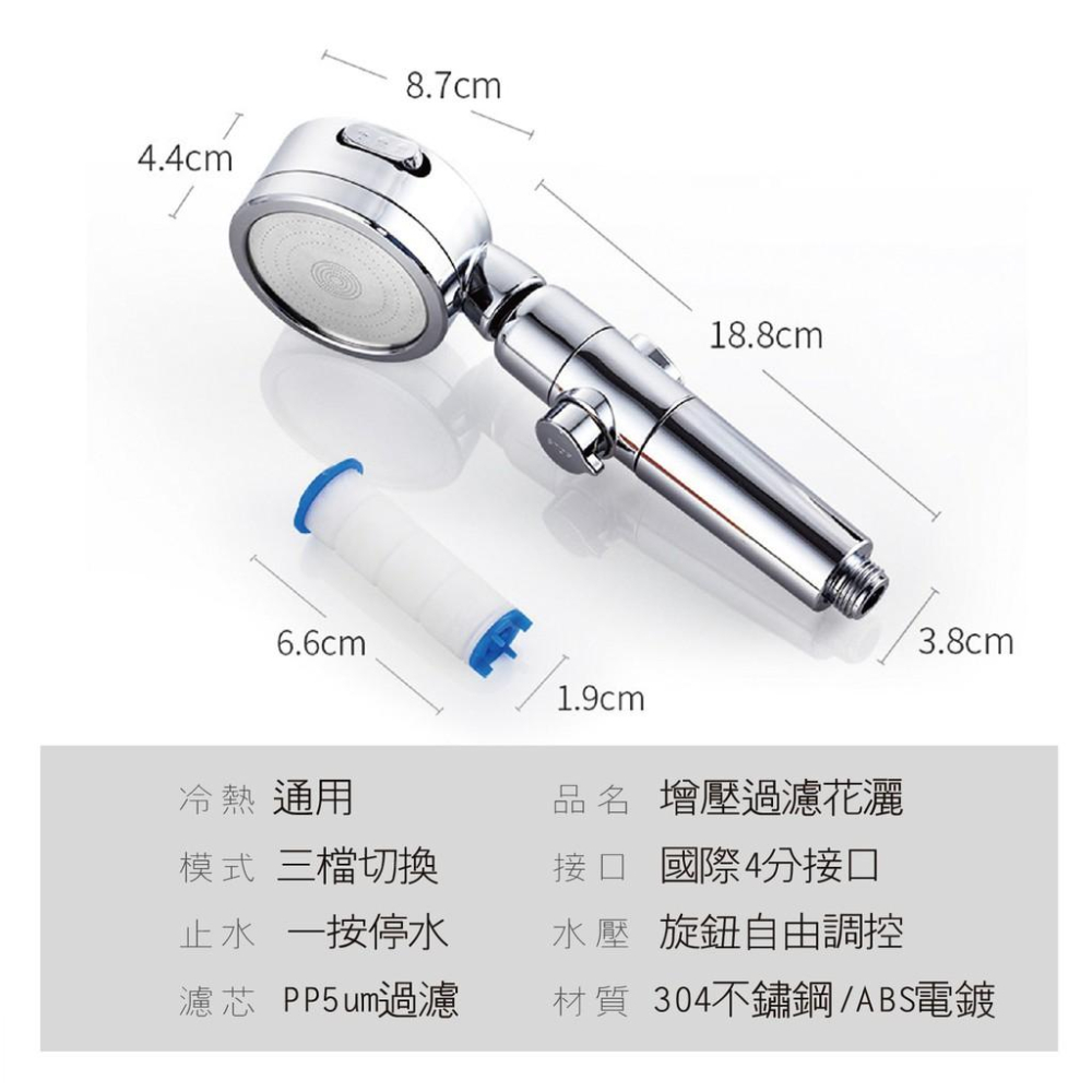 蓮蓬頭送2濾芯現貨 【Seek喜客】 花灑 一鍵止水 過濾蓮蓬頭 浴室蓮蓬頭 過濾花灑 淨化過濾水質 加壓省水過濾蓮蓬頭-細節圖9